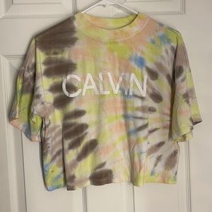 Calvin Klein Tie Dye Cropped Tee 🤍